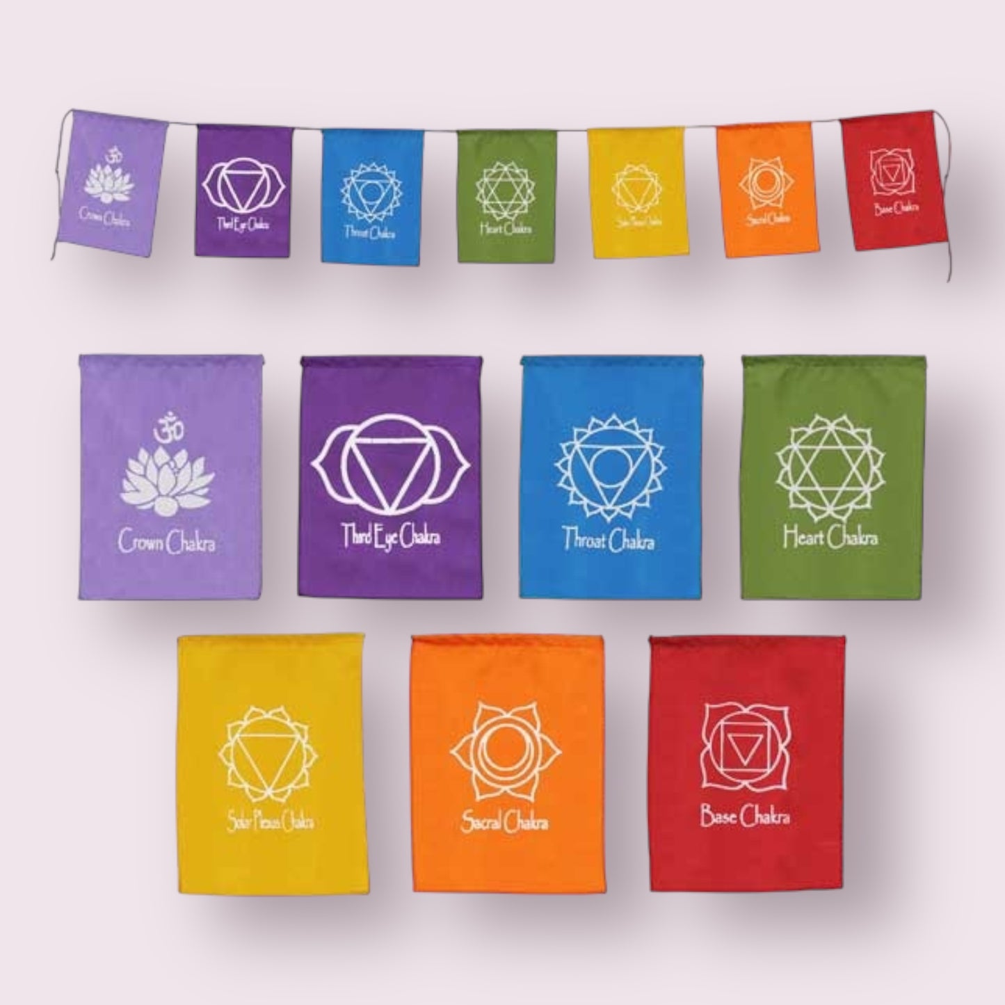 Rainbow Chakra Flags | Chakra Flags | Rainbow Flags