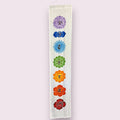 Cotton Color Print Banner Chakras White