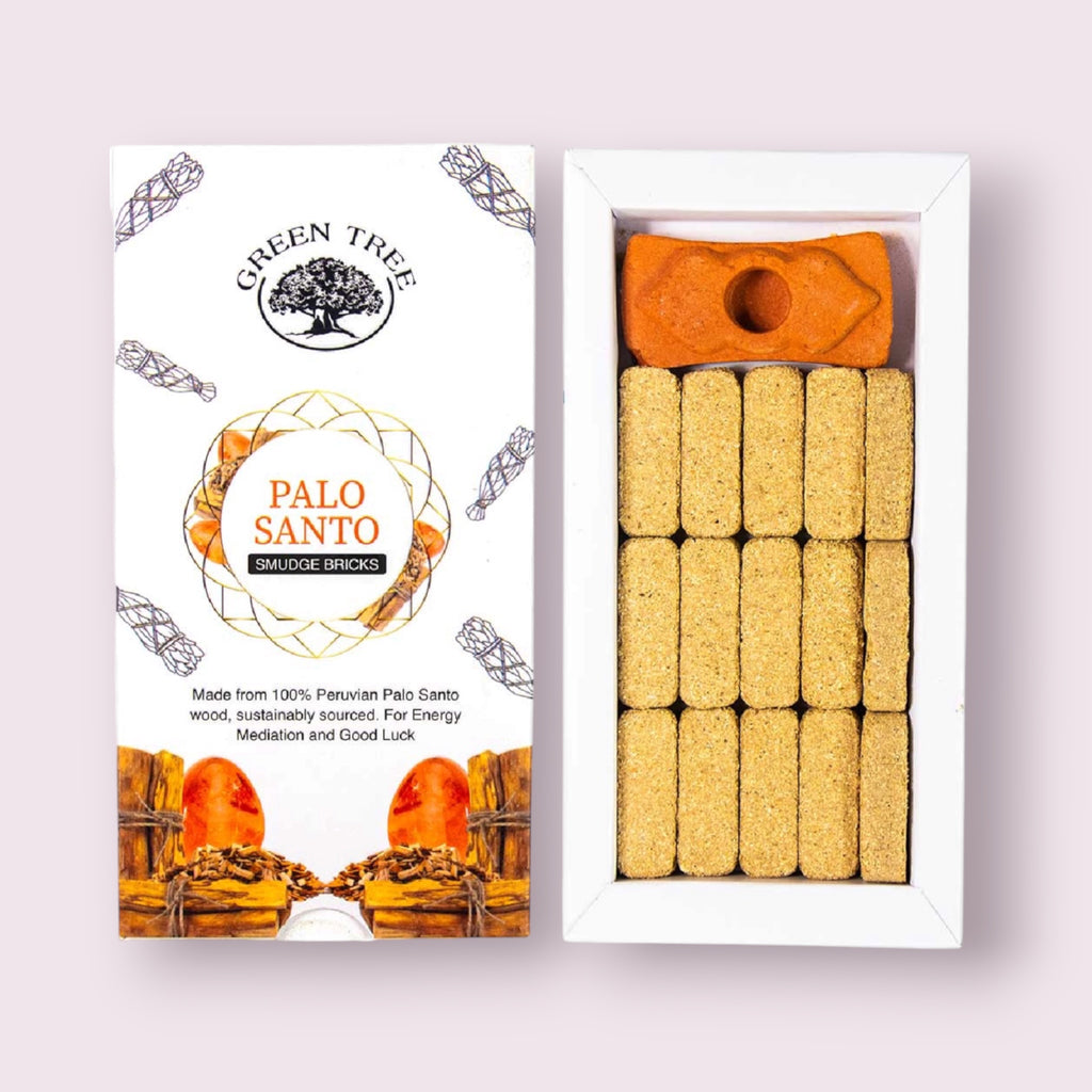 Green Tree Smudge Bricks - Palo Santo (Pack of 15)