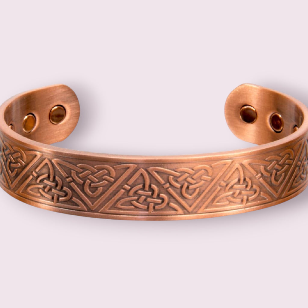 Magnetic Copper Bracelet - Celtic Trinity Knots