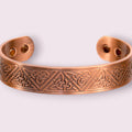 Magnetic Copper Bracelet - Celtic Trinity Knots
