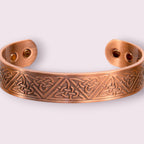 Magnetic Copper Bracelet - Celtic Trinity Knots