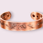 Magnetic Copper Bracelet - Om - Antique Copper (Each)
