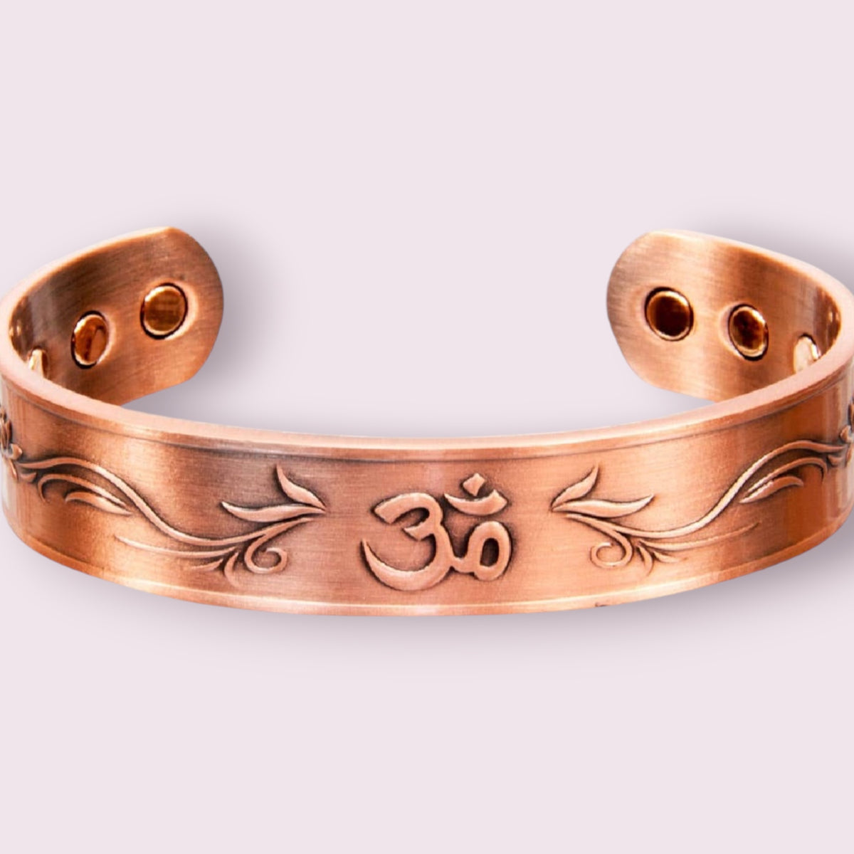 Magnetic Copper Bracelet - Om - Antique Copper (Each)