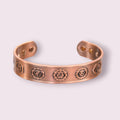 Magnetic Copper Bracelet - Seven Chakras - Antique Copper