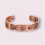 Magnetic Copper Bracelet - Seven Chakras - Antique Copper
