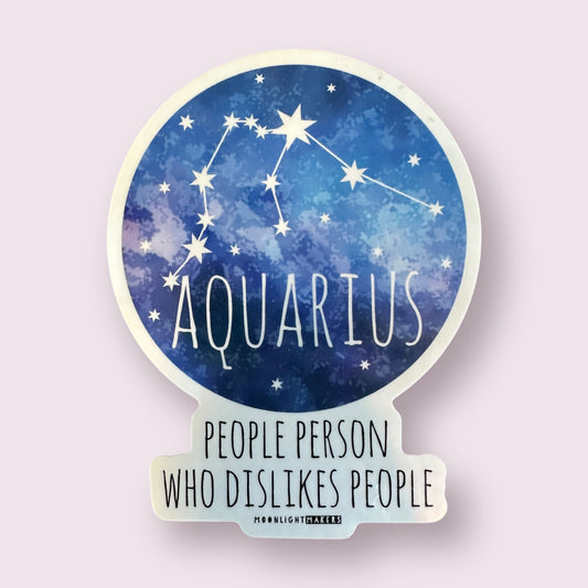 Aquarius - Die Cut Sticker