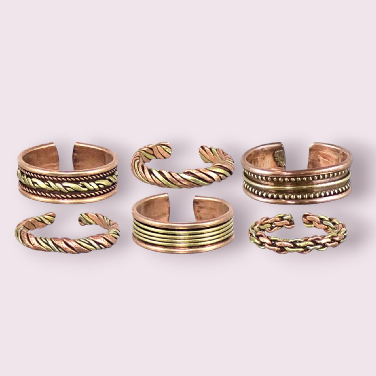 Copper Ring Adjustable Assorted Designs