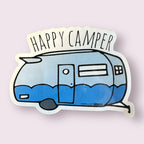 Happy Camper - Die Cut Stickers
