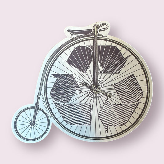 Recycle Bicycle Sticker