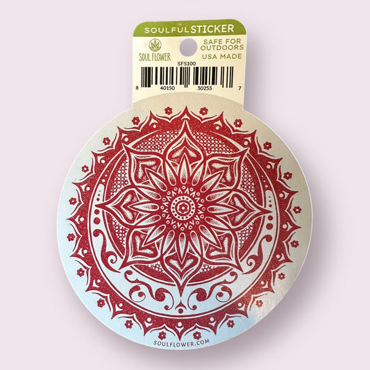 Sunflower Mandala Sticker