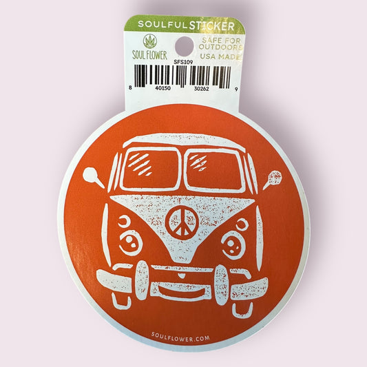 Hippie Bus Sticker