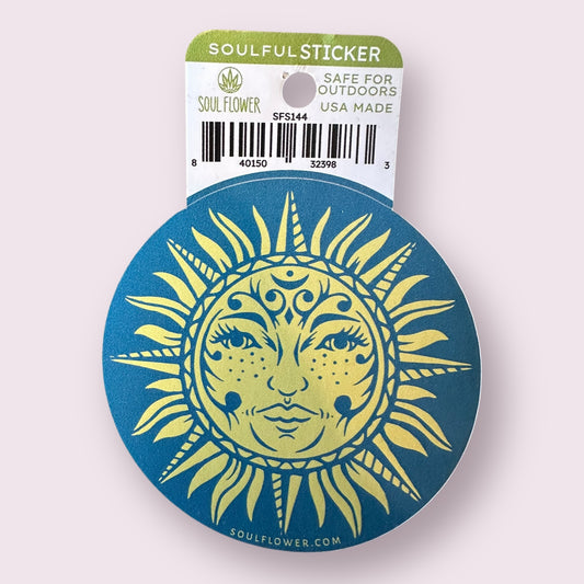 Celestial Sun Art Sticker