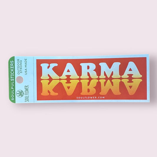 Karma Mini Message Sticker