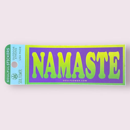 Namaste Mini Message Sticker