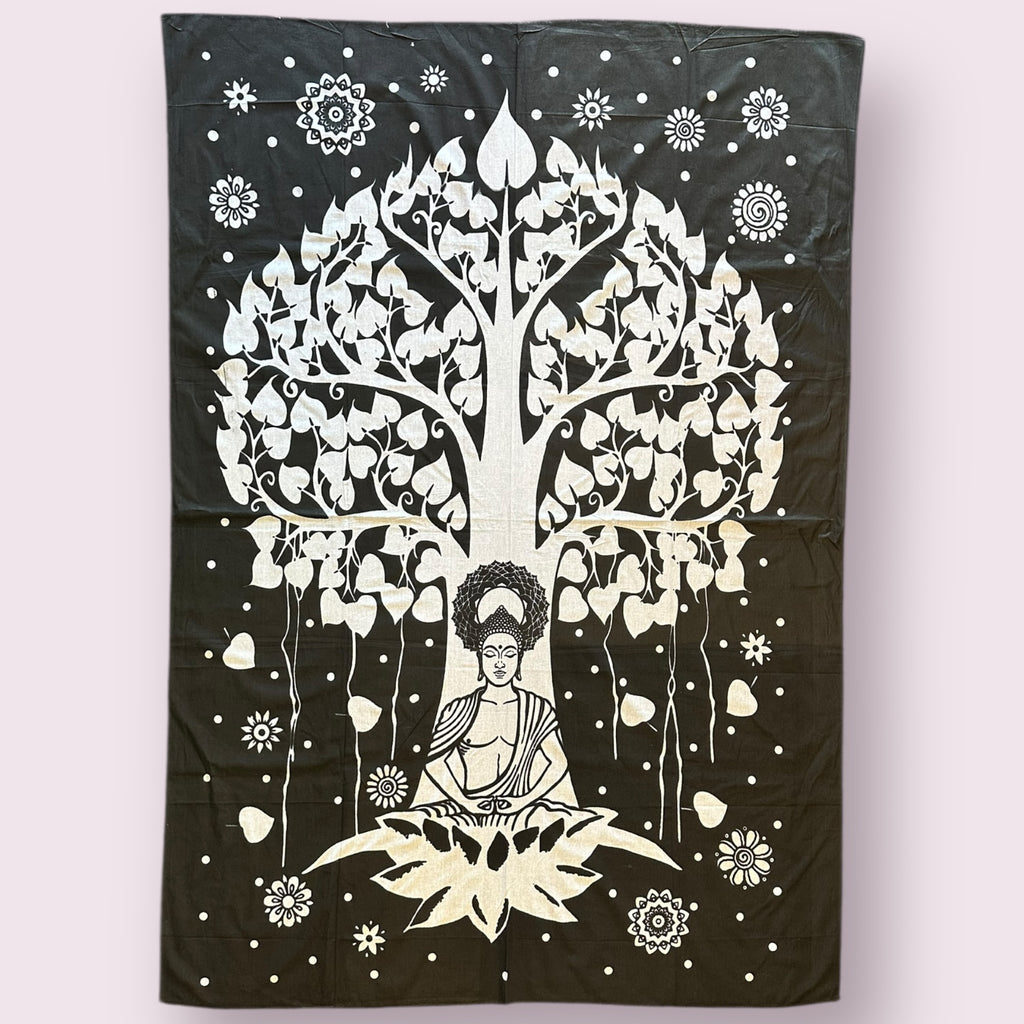 Tree Of Life Buddha Meditation Tapestry