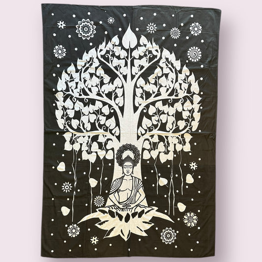 Tree Of Life Buddha Meditation Tapestry
