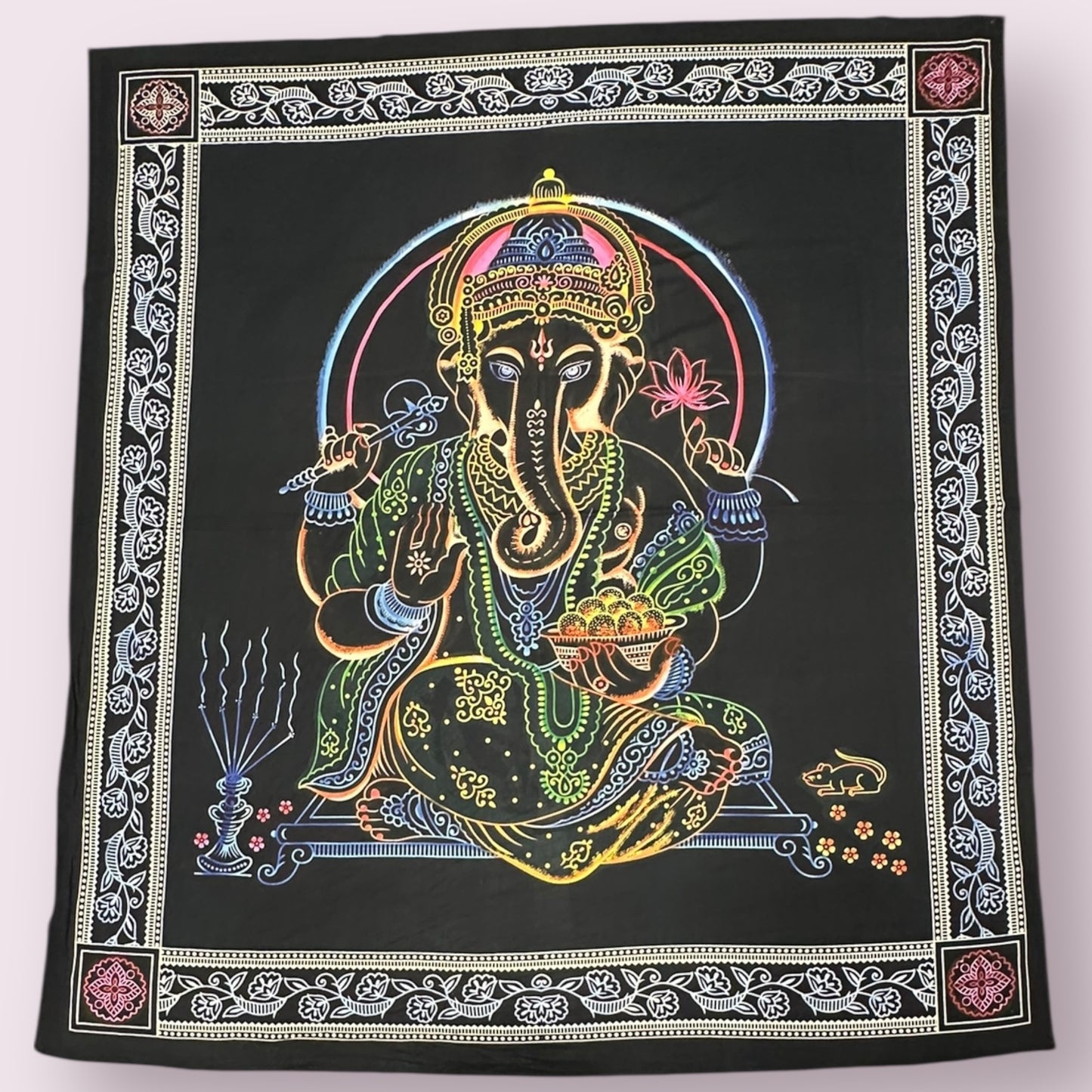 Tie Dye Ganesha Tapestry