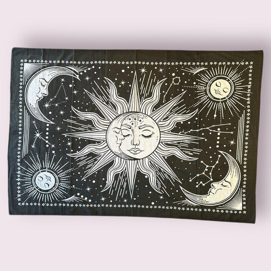 Sun Moon Constellations Tapestry