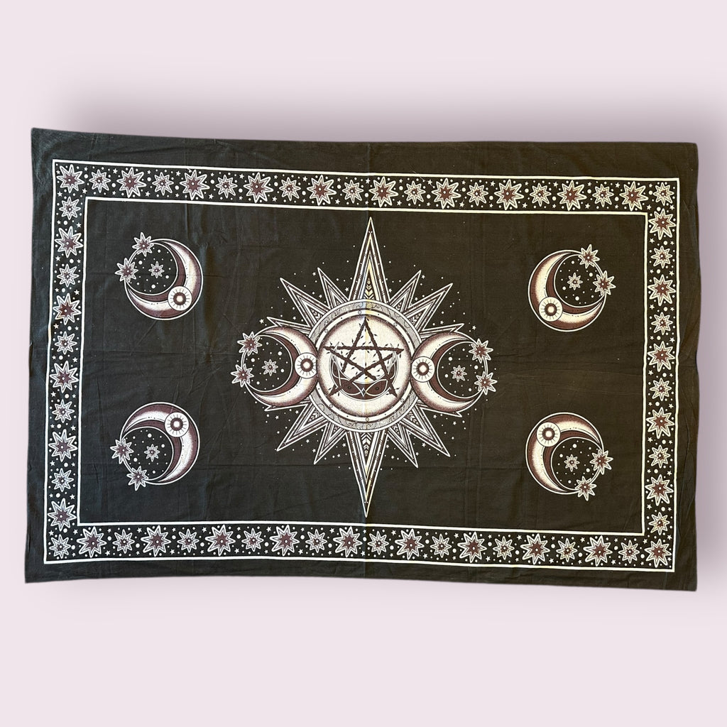 Crescent Moon Stars Tapestry