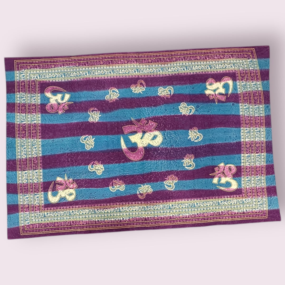 Tie Dye Om Tapestry Purple Blue