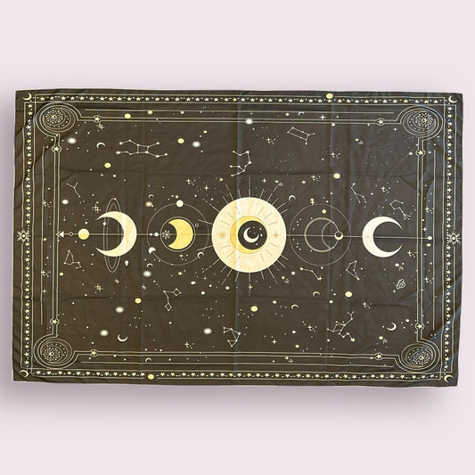 Moon Phases Polyester Tapestry
