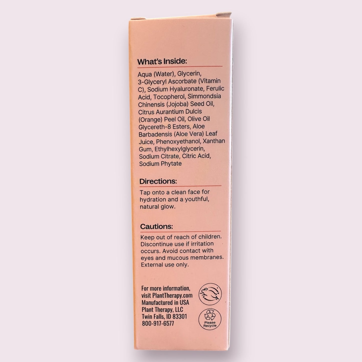 Vitamin C with Hyaluronic Acid Facial Serum 1 oz