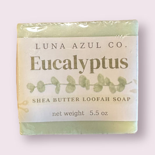 Eucalyptus Loofah Soap with Shea Butter - 5.5oz