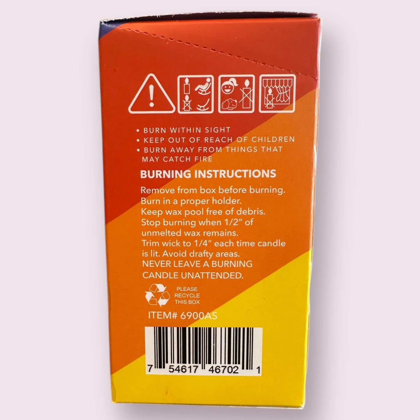 MINI CHIME CANDLES ASSORTED COLORS