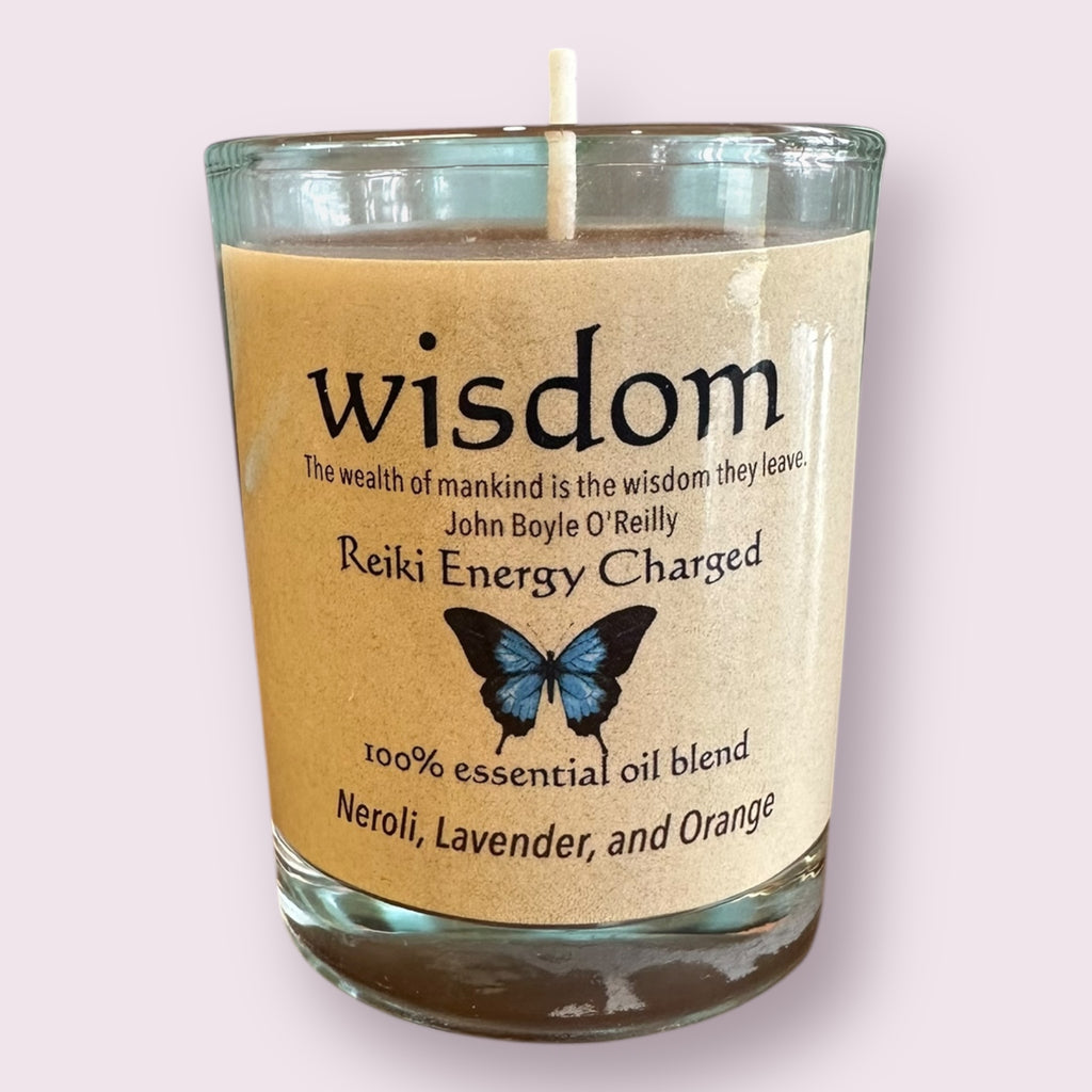 Herbal Intention Candles: Wisdom