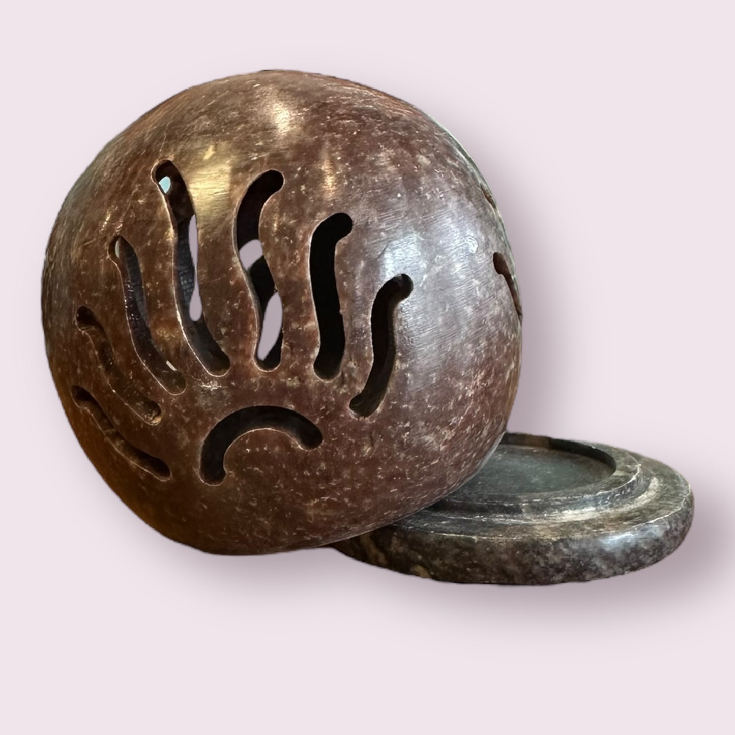 Round Soapstone Cone Burners / Tea Lite Candle Holder