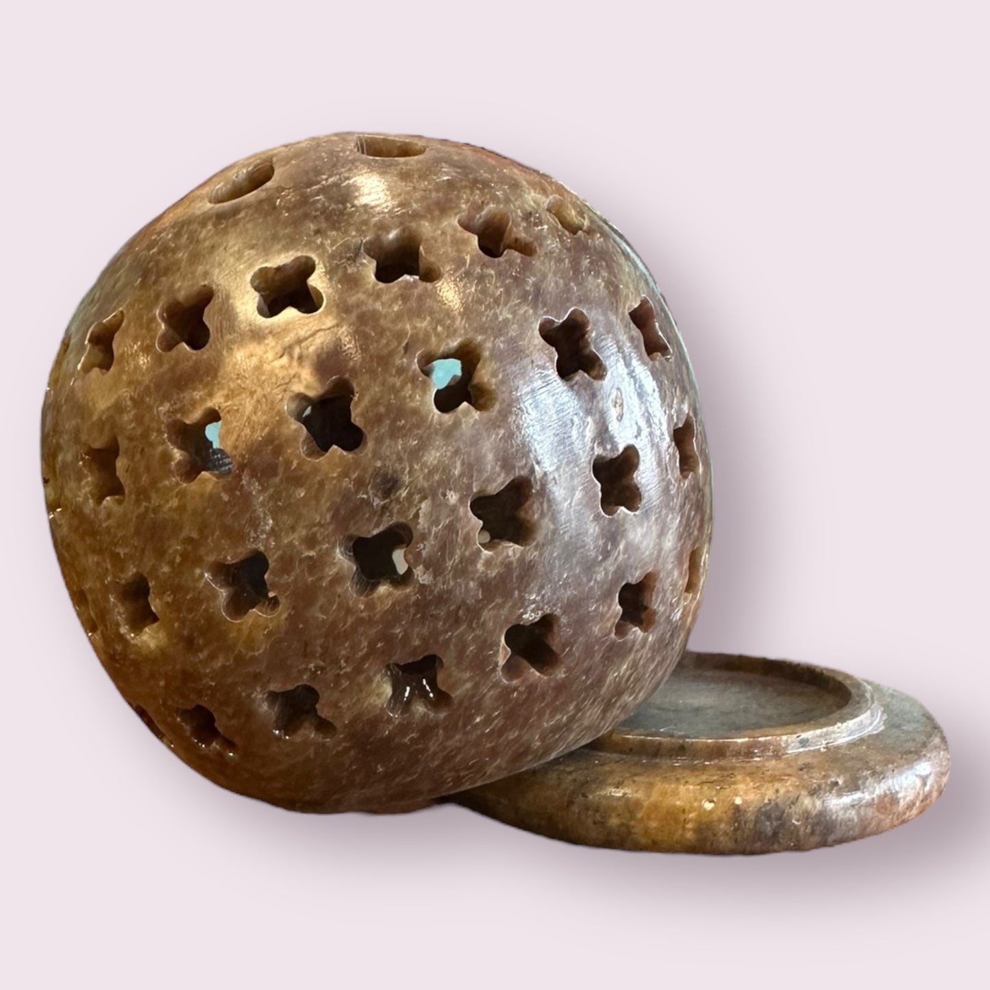 Round Soapstone Cone Burners / Tea Lite Candle Holder