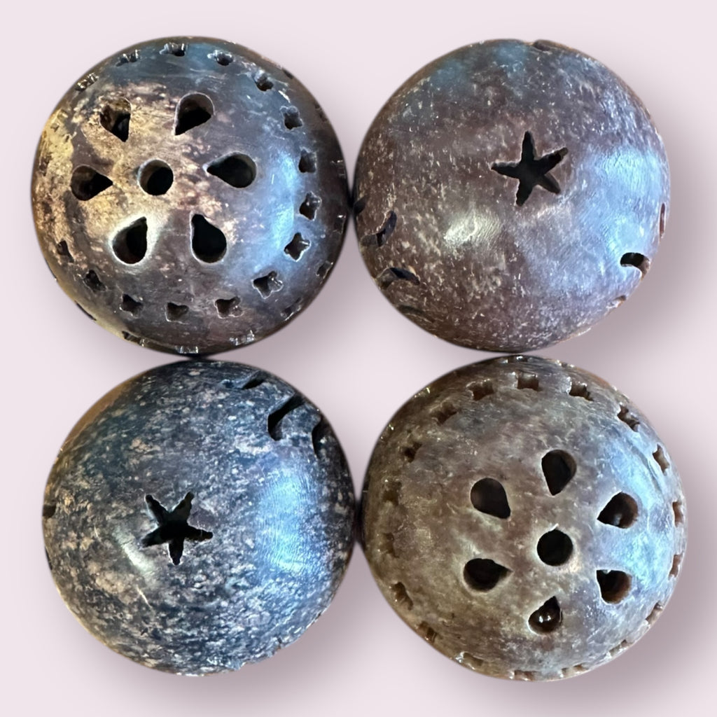 Round Soapstone Cone Burners / Tea Lite Candle Holder