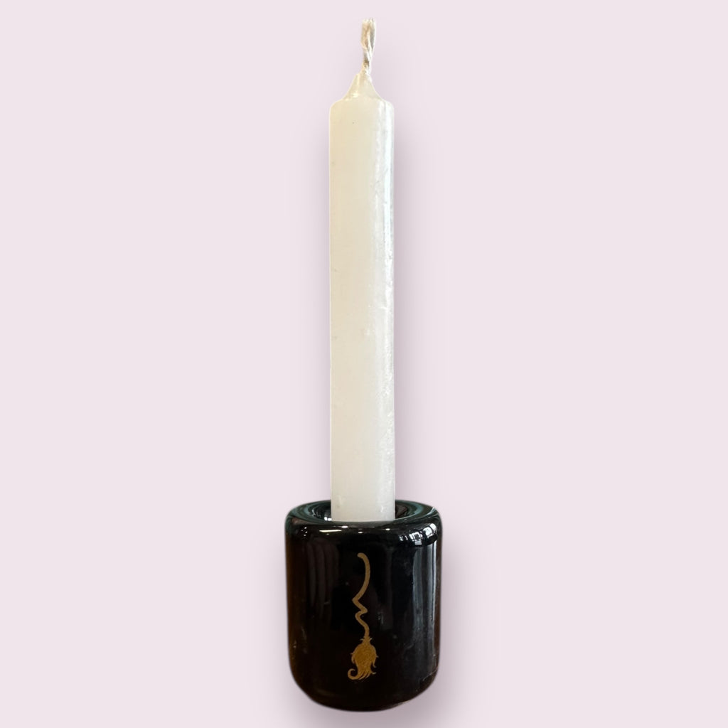 Witch's Broom MINI CANDLE HOLDERS