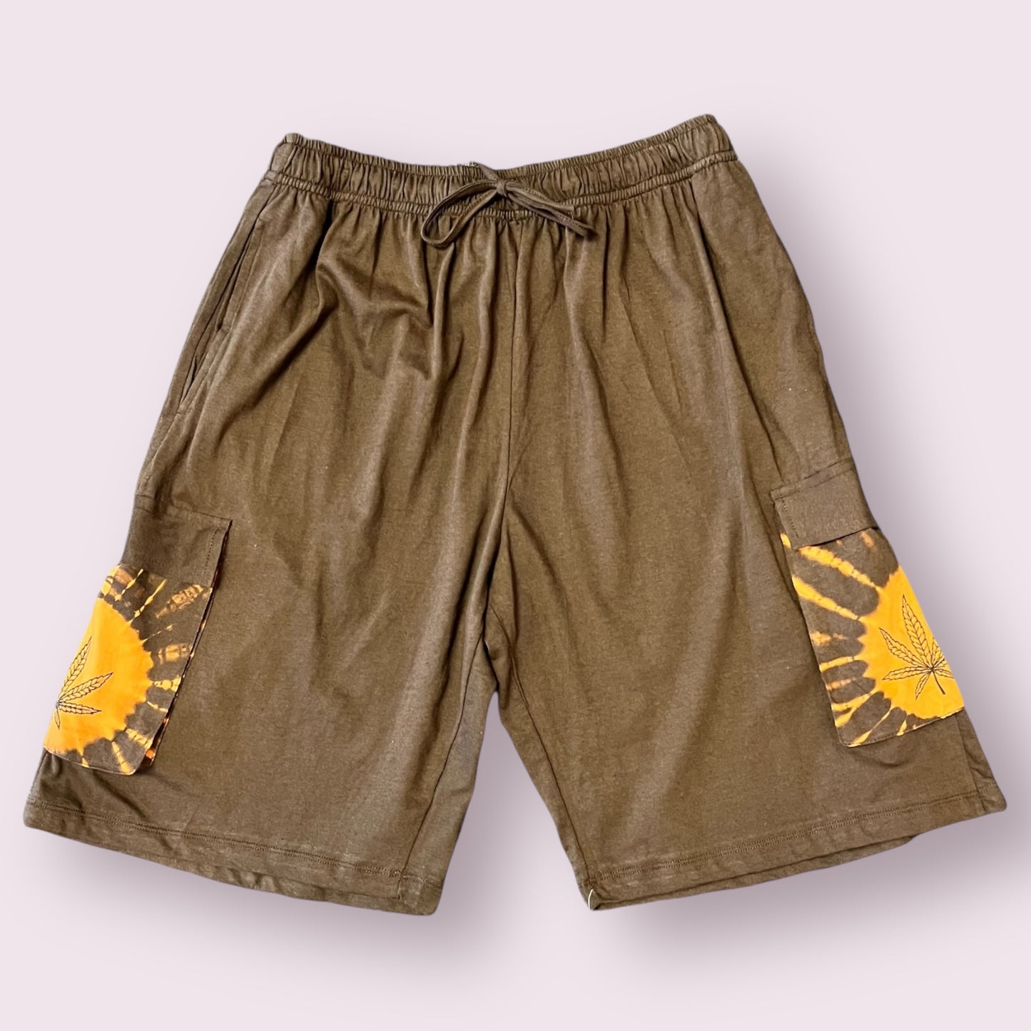 Shorts With Pockets Marijuana Leaf Print