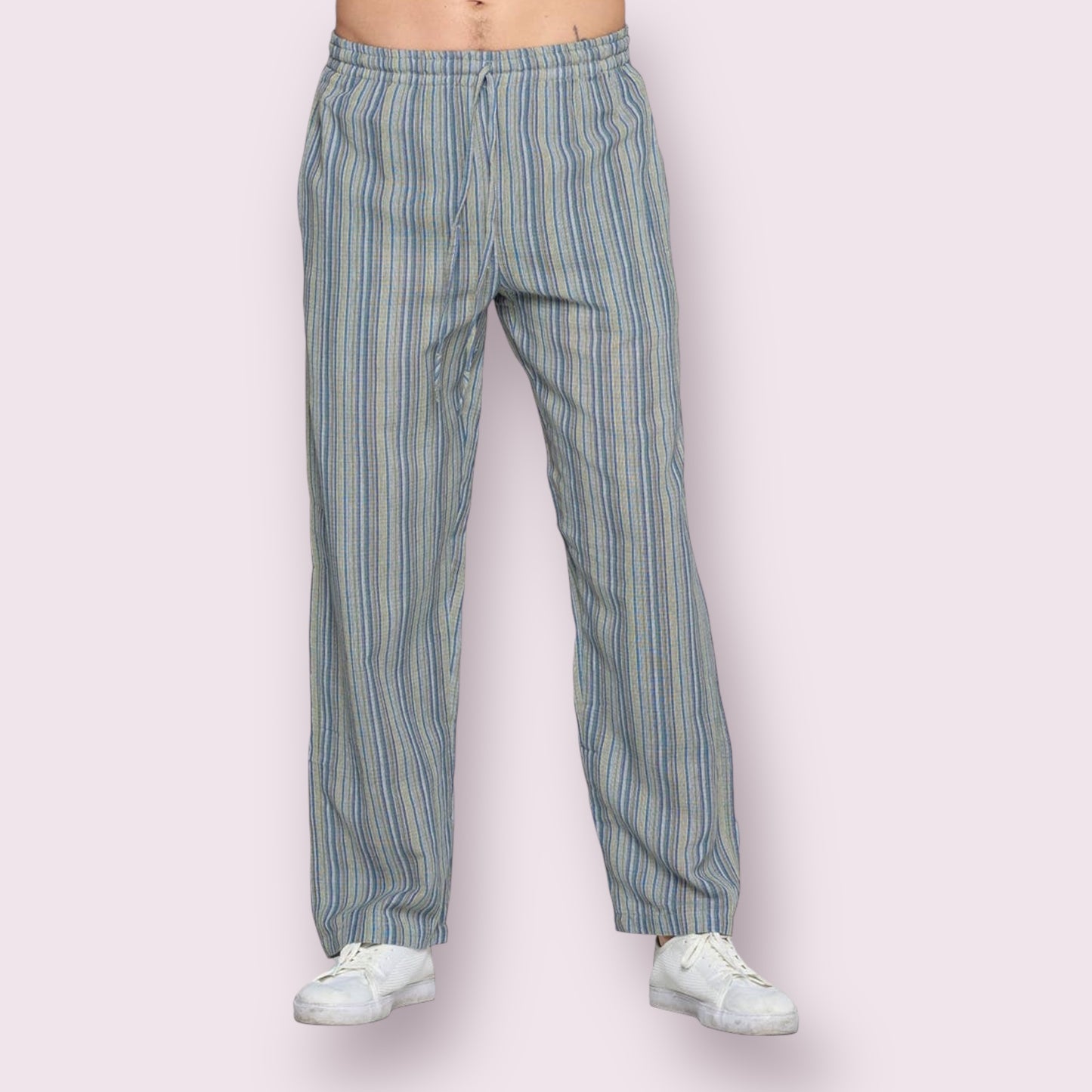 Sky Striped Men's Pants