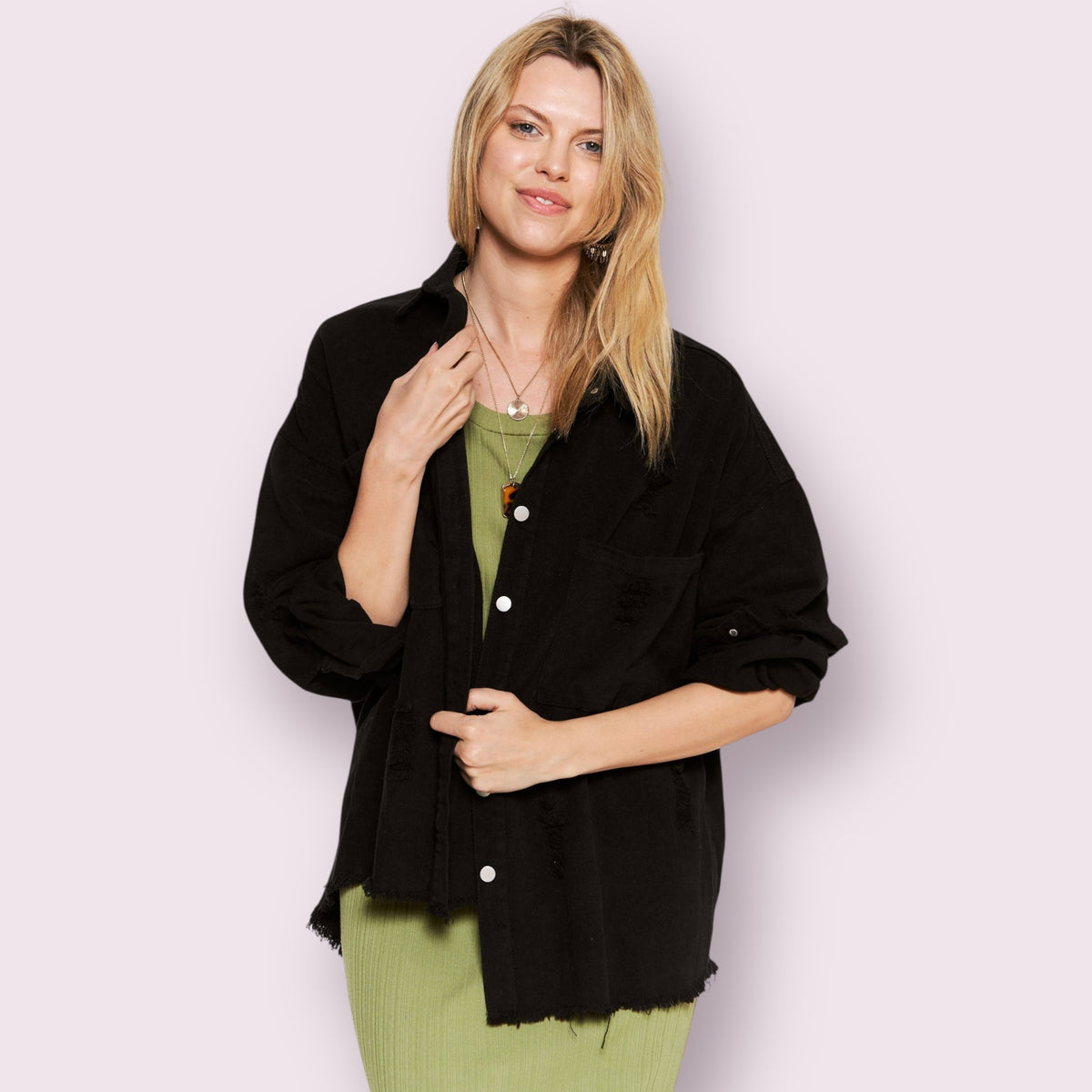 Black Button Down Jacket
