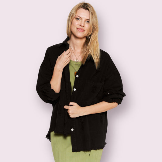 Black Button Down Jacket