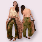 Feeling Groovy Flow Rider Rayon Print Faux Wrap Pants