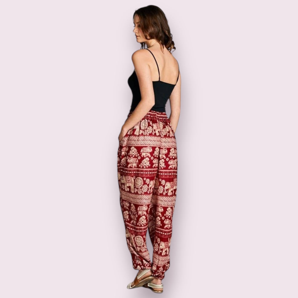 Red Harem pants