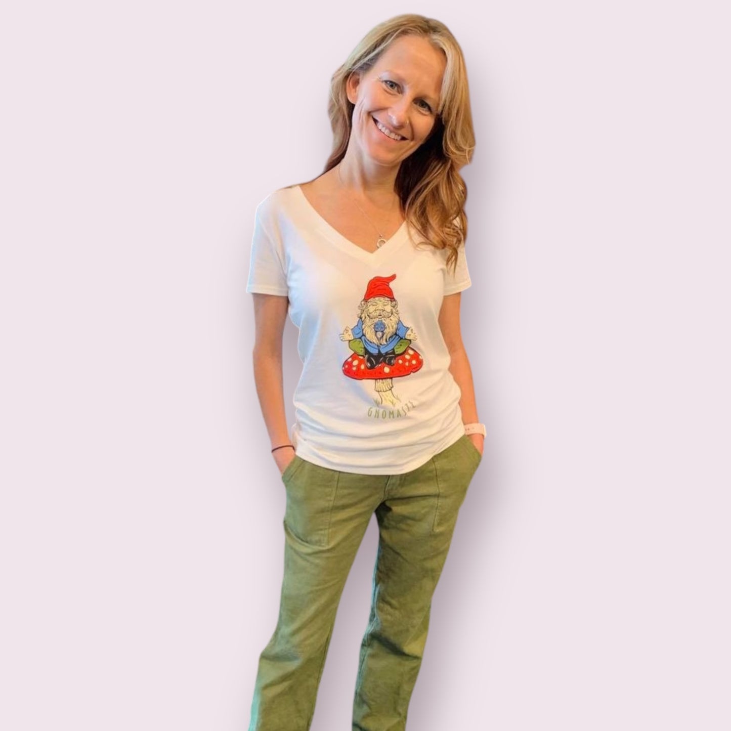 Gnomaste Hemp Viscose V-Neck