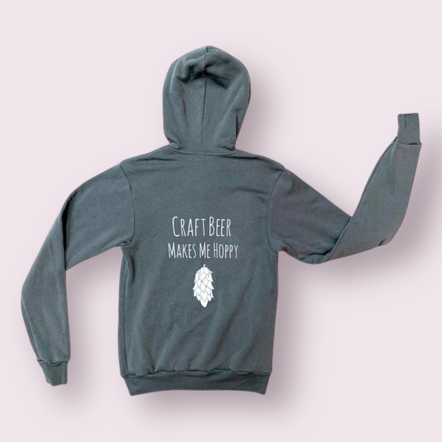 Craft Beer Makes Me Hoppy - Full Zip Hoodie