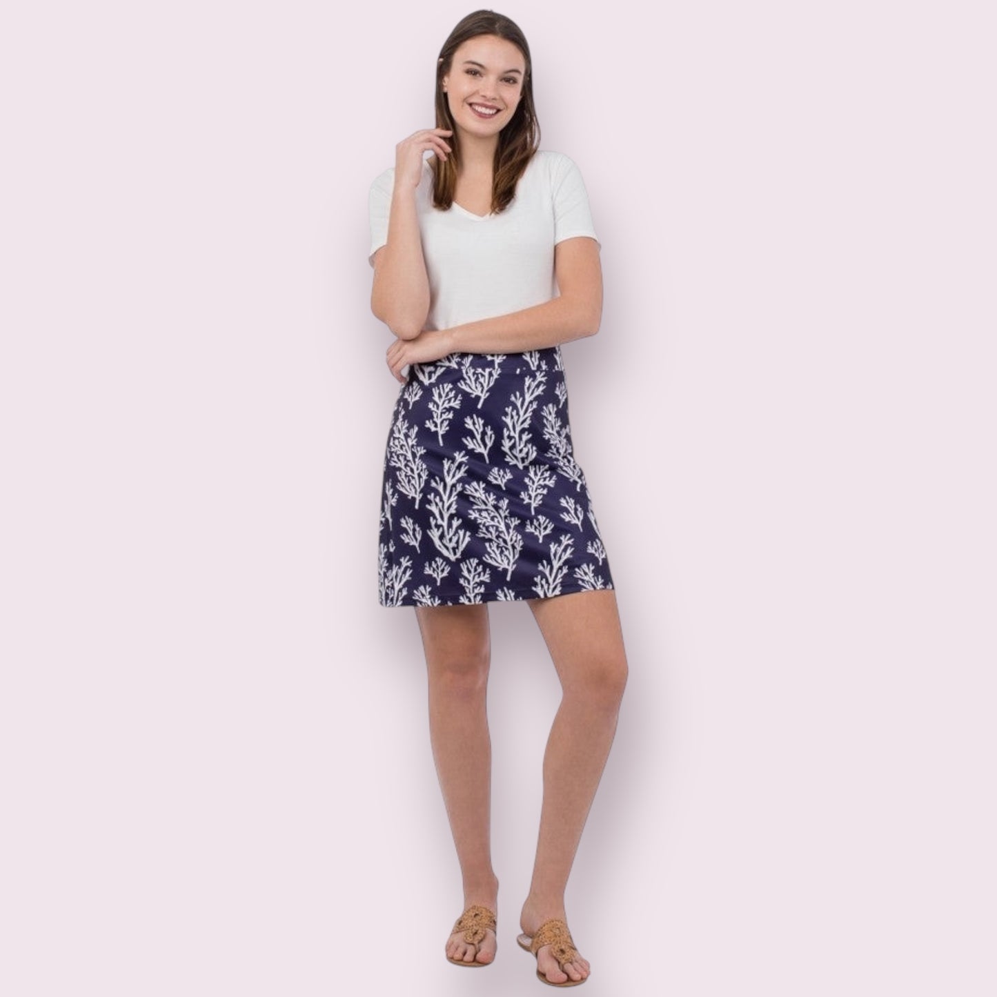 Mindy Skirt-Dancing Coral