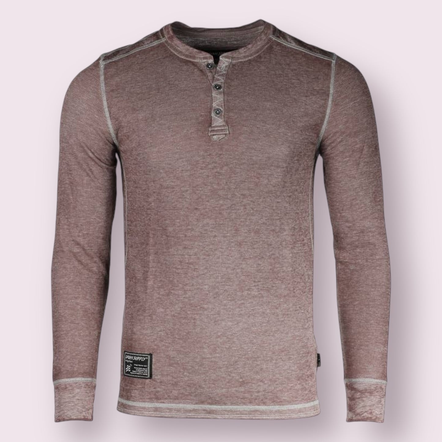 Long Sleeve Lightweight Burnout and Heather Athletic Henley