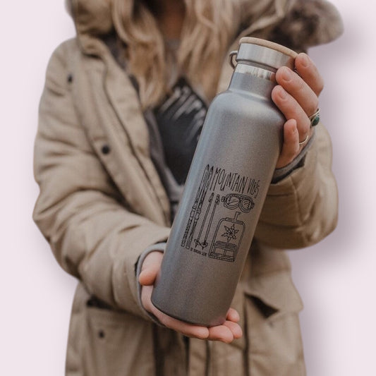 The Montana Scene  - Mountain Vibes Tumbler - Metallic