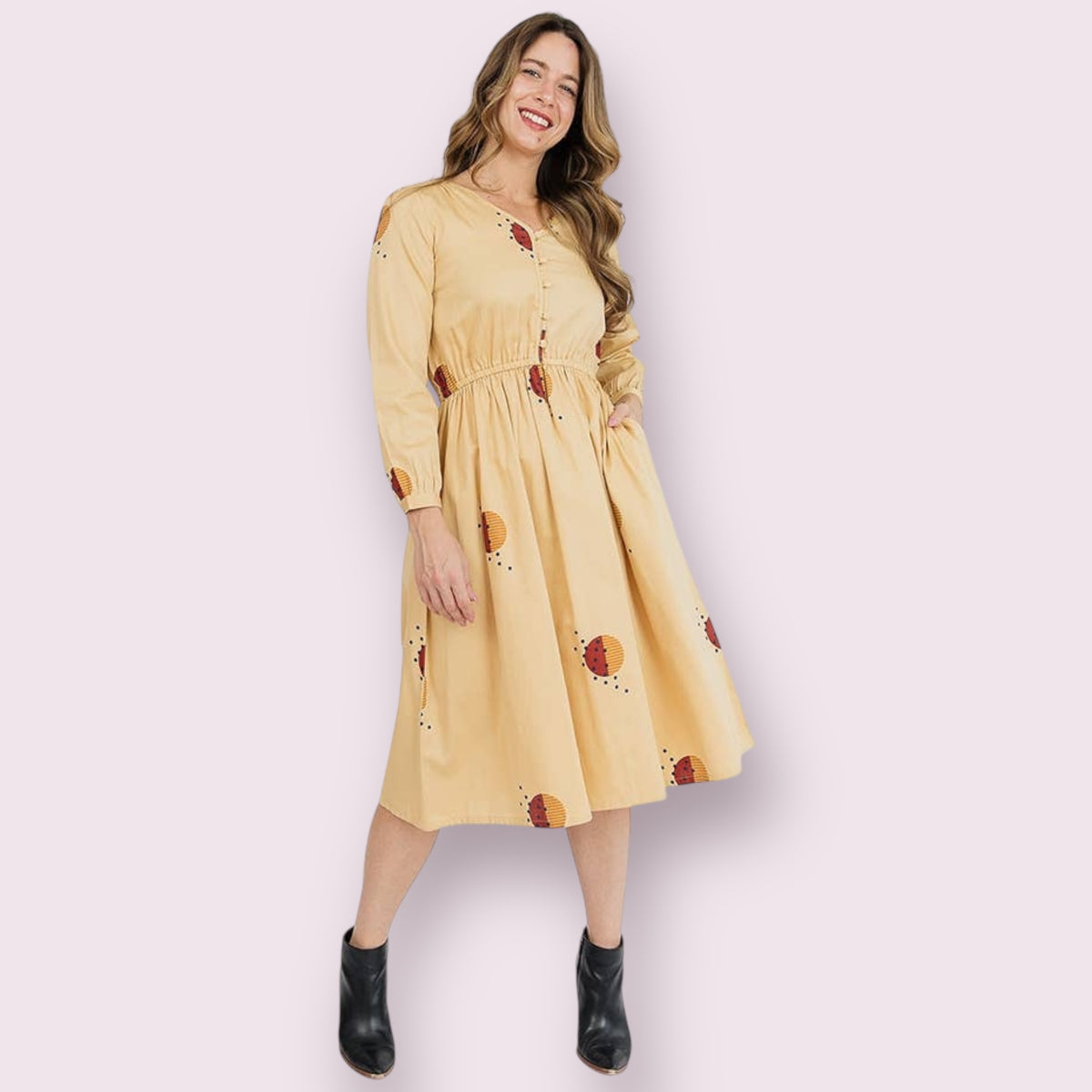 Mia Dress Honeycomb