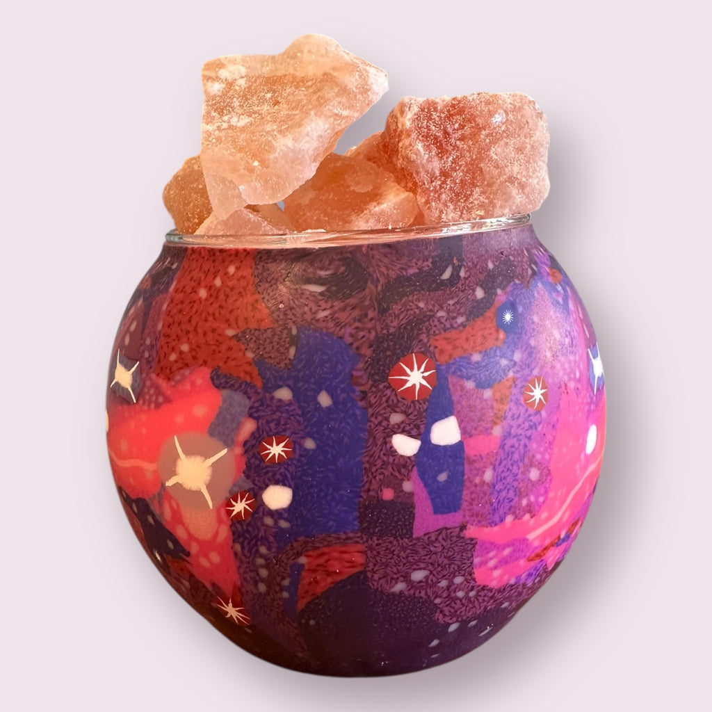 Galaxy Handcrafted Salt Lamp Diffuser With Dimmer Cord