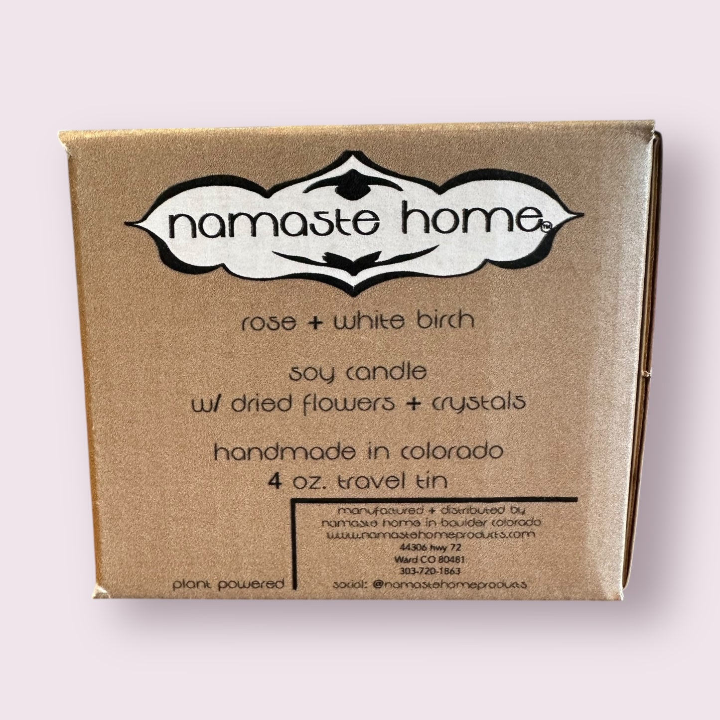 Aries Crystal Candle, Zodiac Candle w/ Gemstones + Herbs