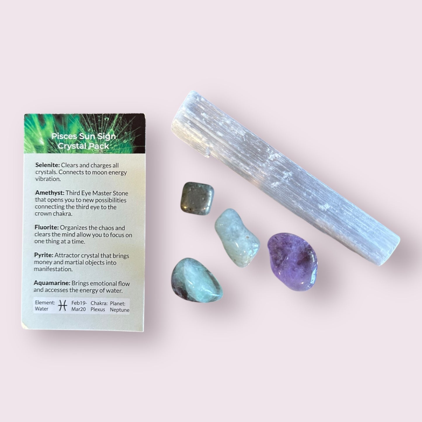 Pisces Sun Sign Crystal Pack