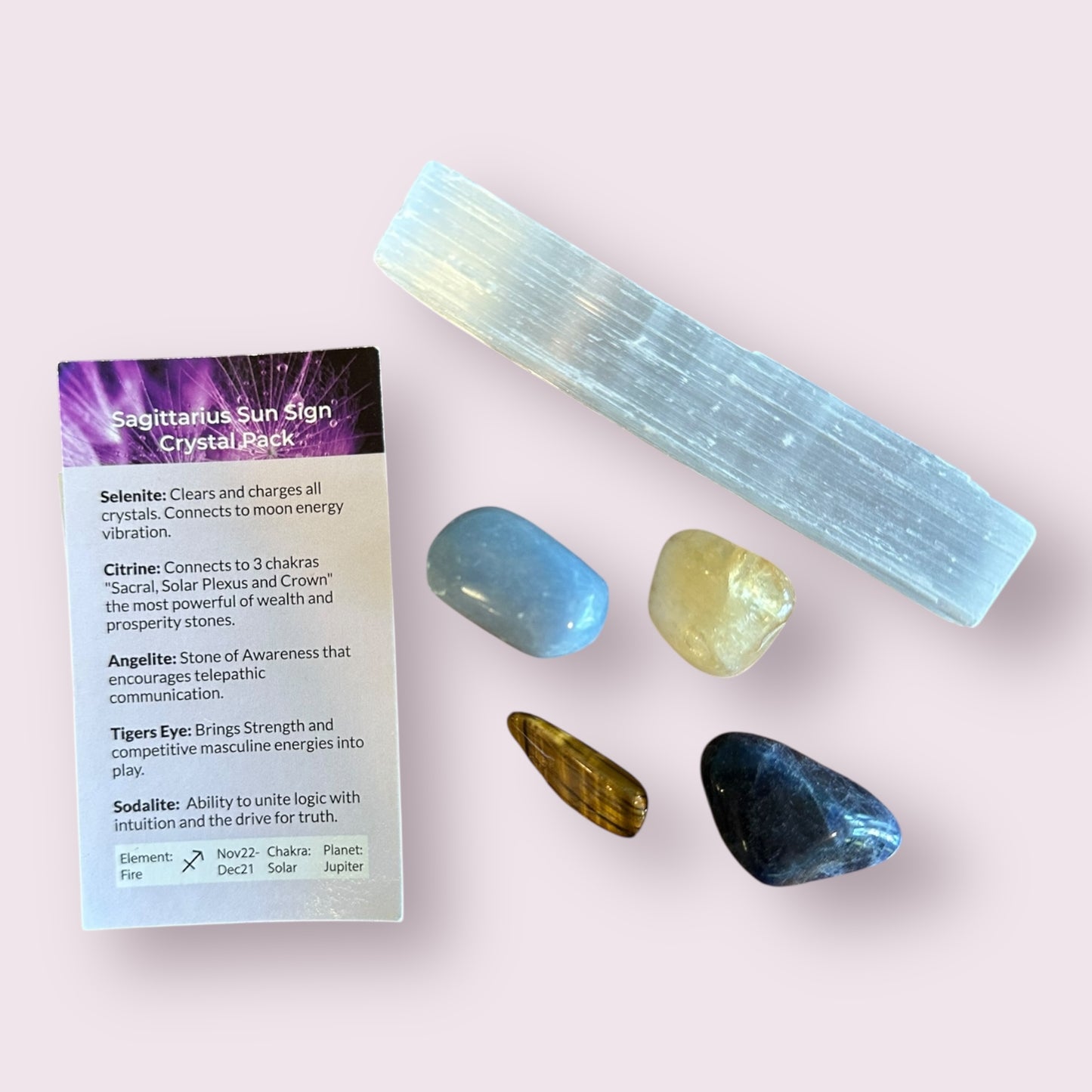 Sagittarius Sun Sign Crystal Pack